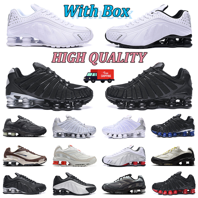 With box designer shoes men women r4 tls sneakers triple black white silver red blue gold Deconstructed Style Column Shock-Absorbing tl Casual Sneakers Running Shoes