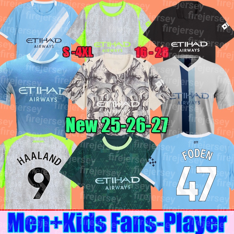 25 26 man city SOCCER JERSEYs BERNARDO DOKU SILVA fans player Year of the Horse DE BRUYNE GRELISH 2025 2026 football kit tops shirt men kids kit sets