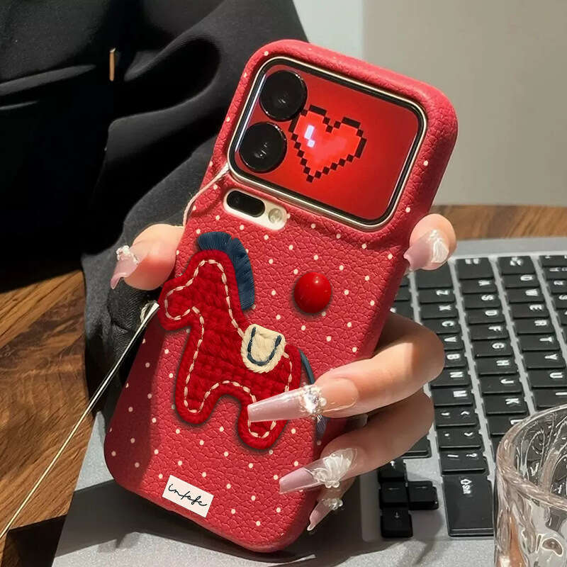 Compatible with Apple 17 Max 16 Pro High Aesthetic for Girls 15 New Year 11 Lychee Pattern Phone Case S260128