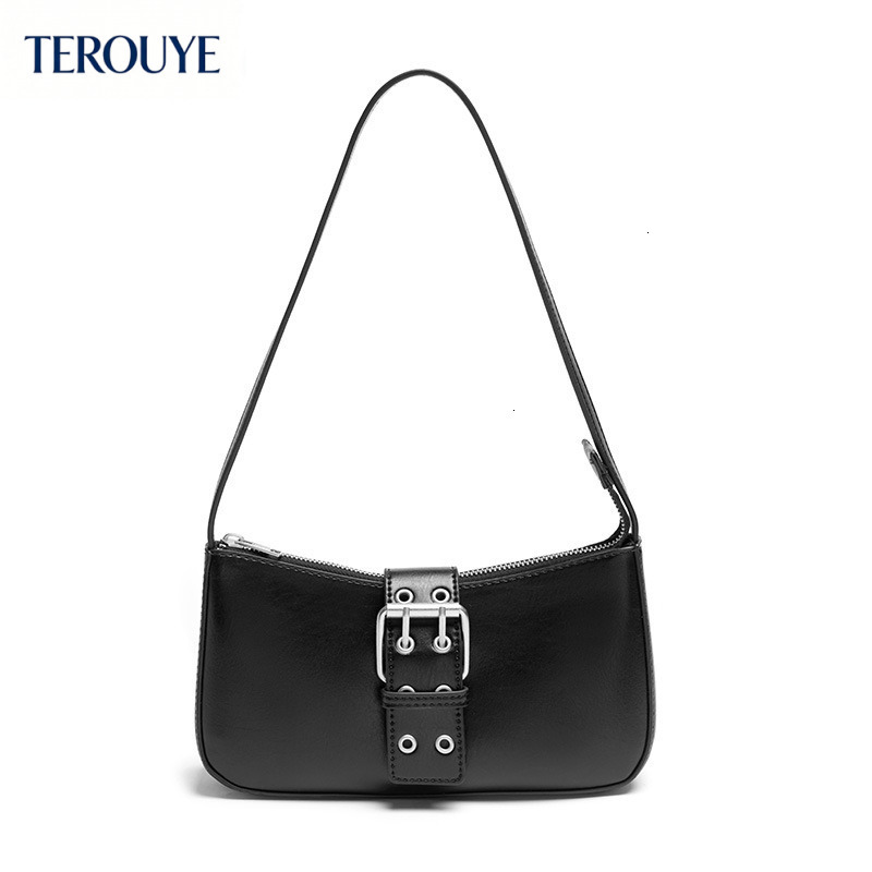 TEROUYE Autumn/Winter New Leather Material Versatile Trendy Style Light Luxury Elegant Underarm Bag bag Shoulder Bag Women's Handbag bag