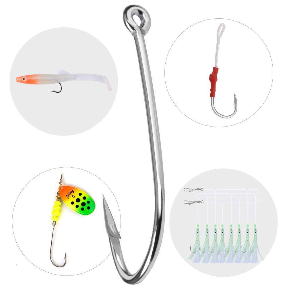 FISH KING 30-100 Pcs High Carbon Steel Barbed Carp Hooks Sharp Fishhook for Sea Fishing Hook Tackle 2330 Z260128