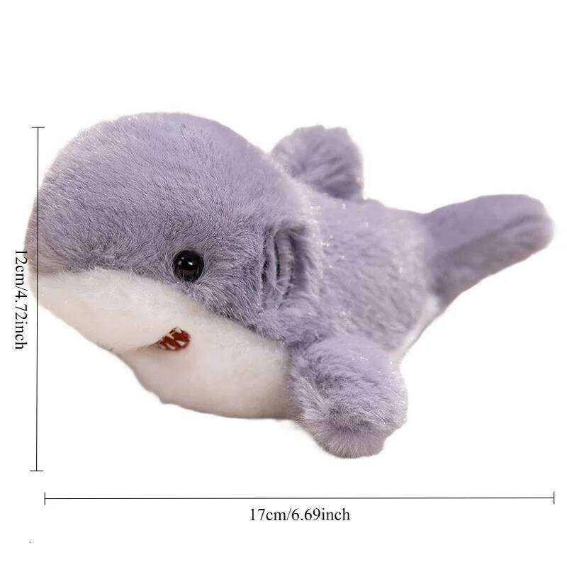 Kawaii Sea Family Plush Toys Soft Fluffy Seal Doll Cute Shark Desktop Pets Plushie Walrus Office Companion Lovely Children Gift Y260128