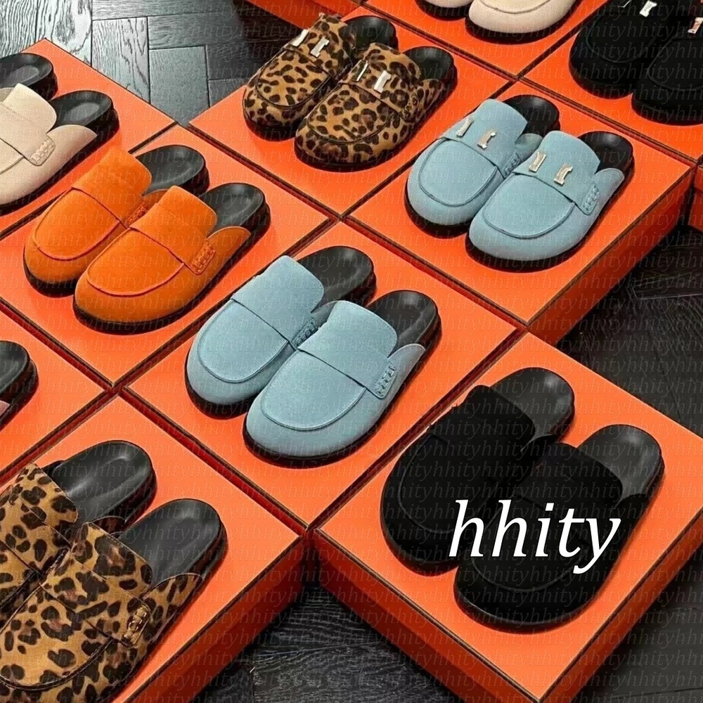 Designers clogs Slippers Slide mules Women Ladies flip flops Rubber Hollow Platform Sandals Flip Flops Scuffs Lovely Sunny Beach Shoes Eur 35-45