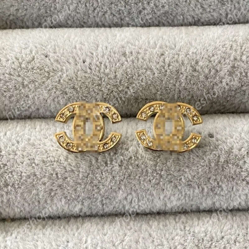 channels channel cc Men Women Designer Studs With Diamond 316L Stainless Steel Luxury Earrings Fashion Jewelry For Boys Girls 8e7