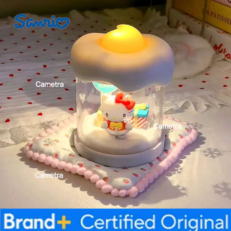 Sanrio Genuine Warm Candlelight Series Blind Box Candle Lamp Desktop Ornament Room Decorations Trendy Collectible Figurines H260128