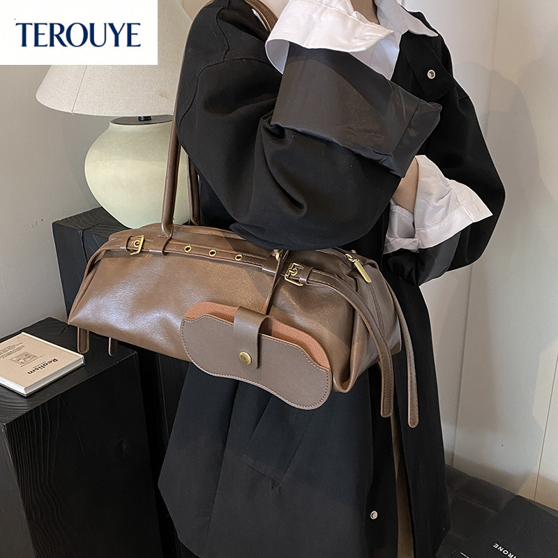 TEROUYE New Autumn/Winter French Style Light Luxury Retro Design Underarm Bag Trendy Versatile Design Large bag Capacity Women's Handbag