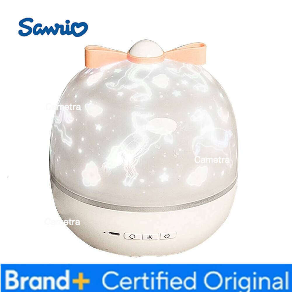 Sanrio Colorful LED Projector Night Lamp White Twilight Kids Room Romantic Mood 6 Films Portable Small Size Starlight Display H260128
