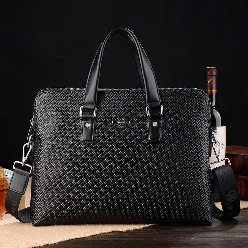 Luxury Shoulder Bags New Cool Kangaroo Woven Pattern Single Crossbody Genuine Leather Business Bag Men S Handbag Direct From Manufacturer SENYY