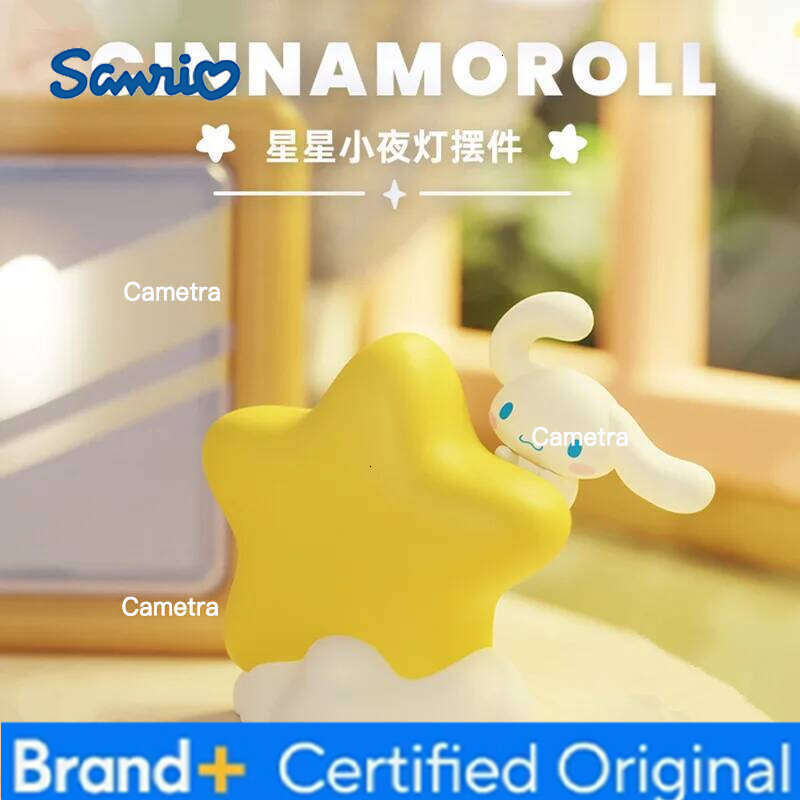 Sanrio Family Star Night Light My Melody Desktop Creative Ornament Pochacco Cute Decoration Kuromi Collection Toy Gift H260128