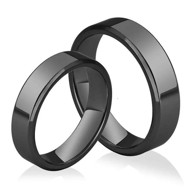 4mm 6mm 8mm Wide Stainless Steel Rings High Polished 2020 New Fashion Classic Generous For Men's And Women's Ring Jewelry Gi XJ260127