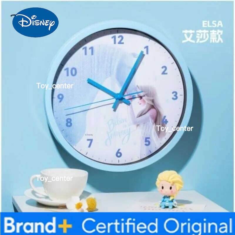 Disney Elsa Mickey Lotso Cute Creative Personality Living Children's Room Wall Mounted Silent Hanging Cartoon Clock H260128