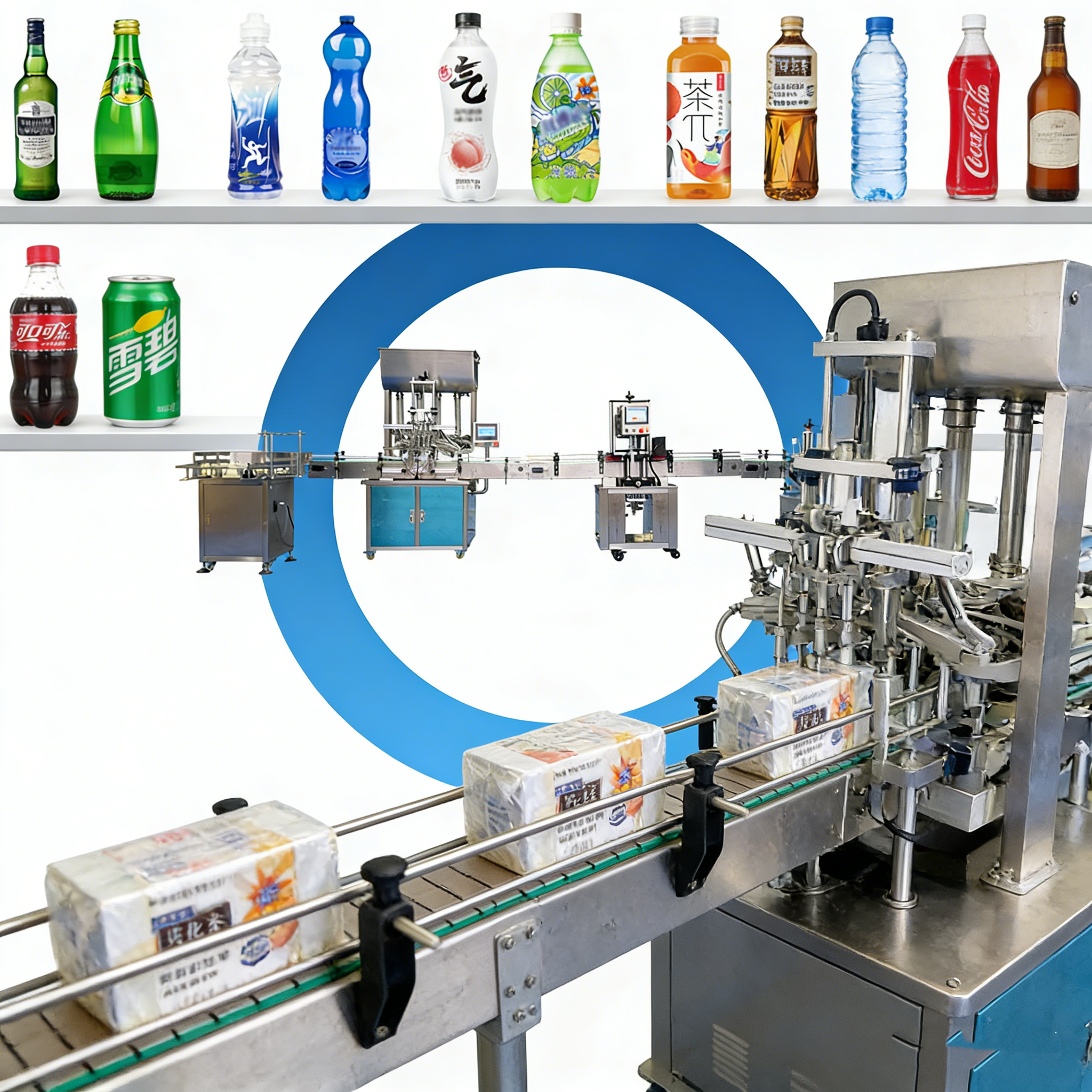 Fully Automatic Small Scale Water Bottling Drinking Packing Liquid Water Bottle Filling Machine Line for Plant