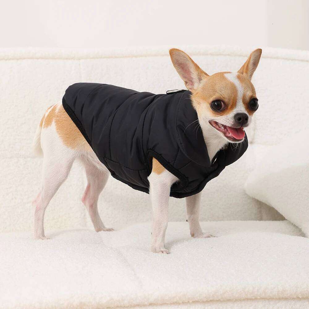 Soft Dog Clothes Winter Padded Puppy Coat Jacket For Small Dogs Cats Thick Windproof Chihuahua French Bulldog Vest Pet Outfits XJ260127