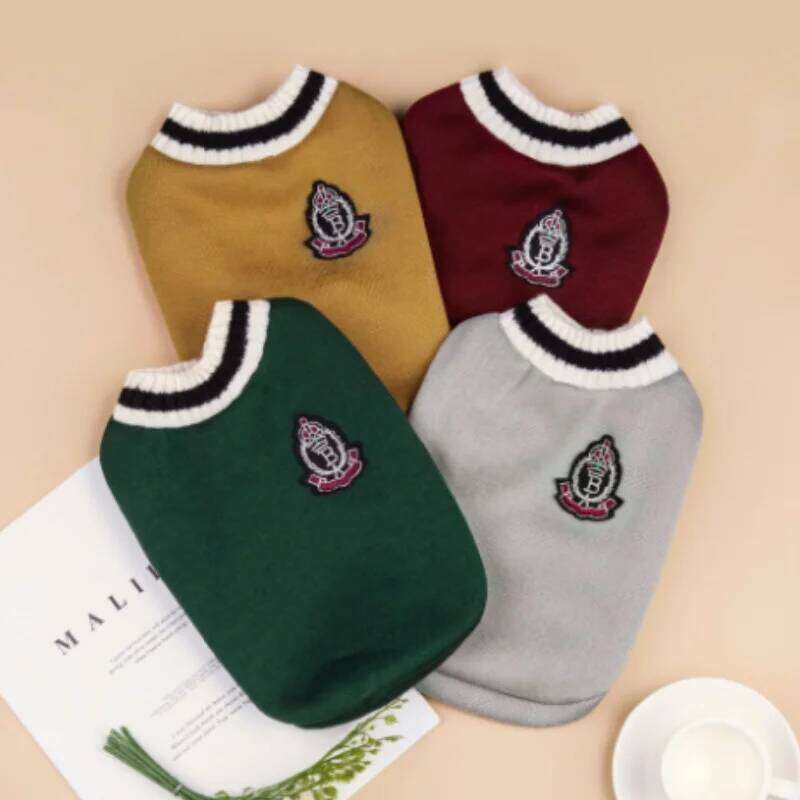 1PC Pet Cat Solid Costume Autumn Winter Christmas Sweater Hoodie Small Dog Kitten Pullover Puppy Vest Clothe Kitty Jacket Outfit XJ260127