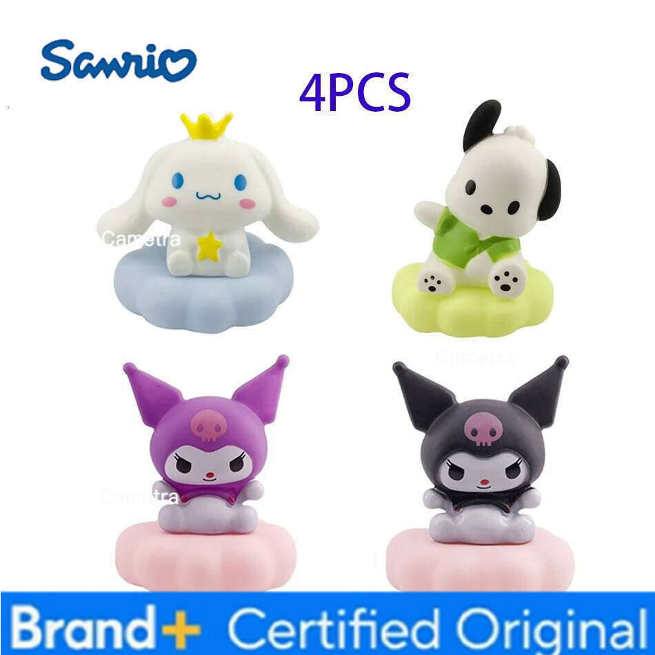 Sanrio New Japan Style s Night Enamel Cloud Cartoon Kuromi Cinnamoroll Pochacco Small Table Light Illuminating Decoration H260128