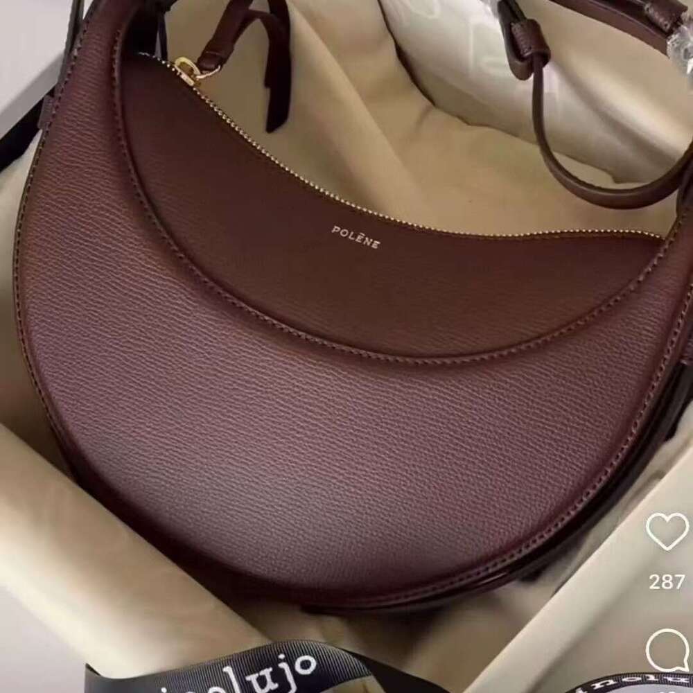 Luxury Shoulder Bags Totes Hobo Crescent Niche Design Half Moon Genuine Leather Crossbody Underarm Bag For Women SENYY