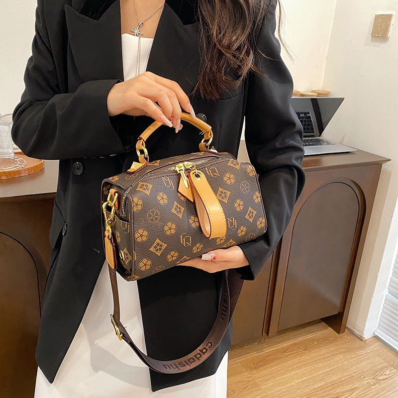 New Design Bag Women 2025 New Style Fashionable and High-end printed Boston Ladies Versatile and elegant single-shoulder crossbody bag Free shipping