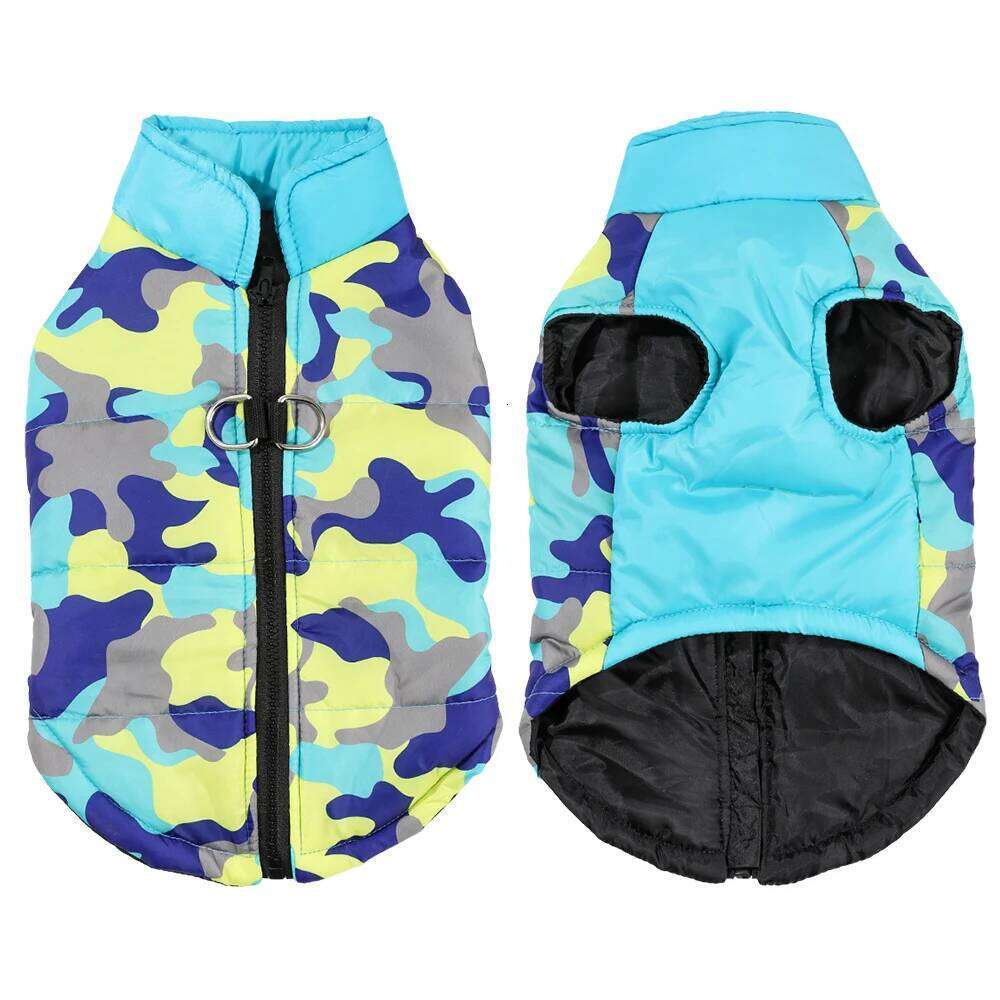 Camouflage Print Pet Dog Jacket Coat for Small Dogs Cats Autumn Winter Warm Zipper Puppy Clothes Yorkies Chihuahua Pug Costume XJ260127