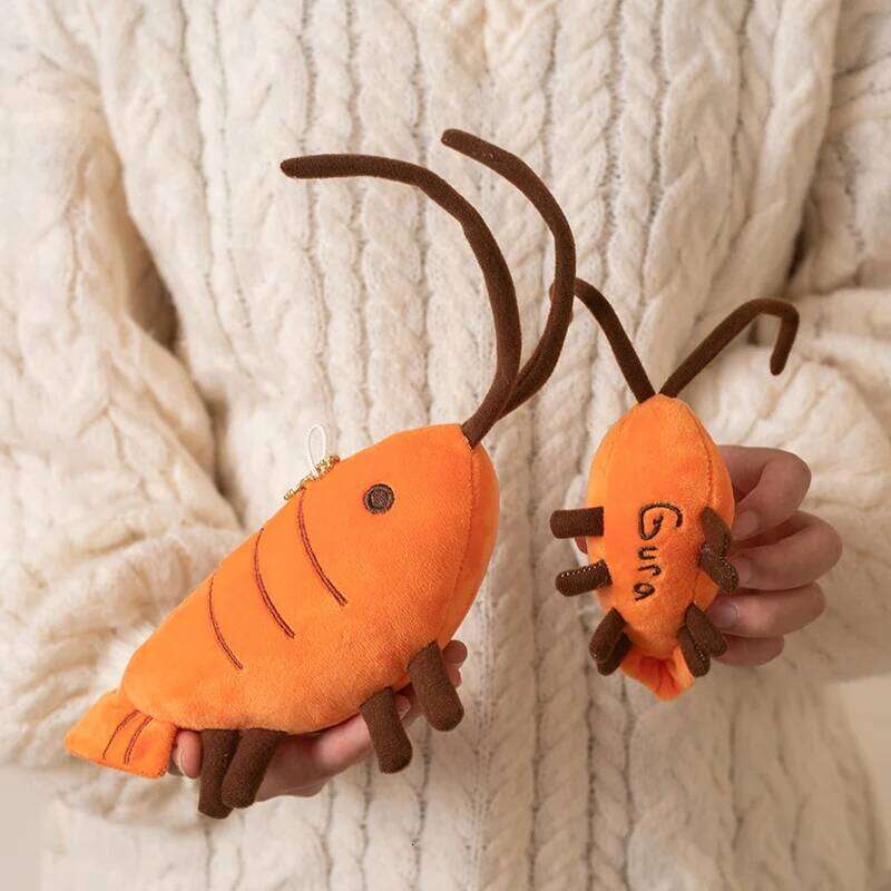 Lovely Ebi-chan Shrimp Hololive Gawr Gura Dino Plush Pendant Creative Cute Doll Birthday Gift Y260128