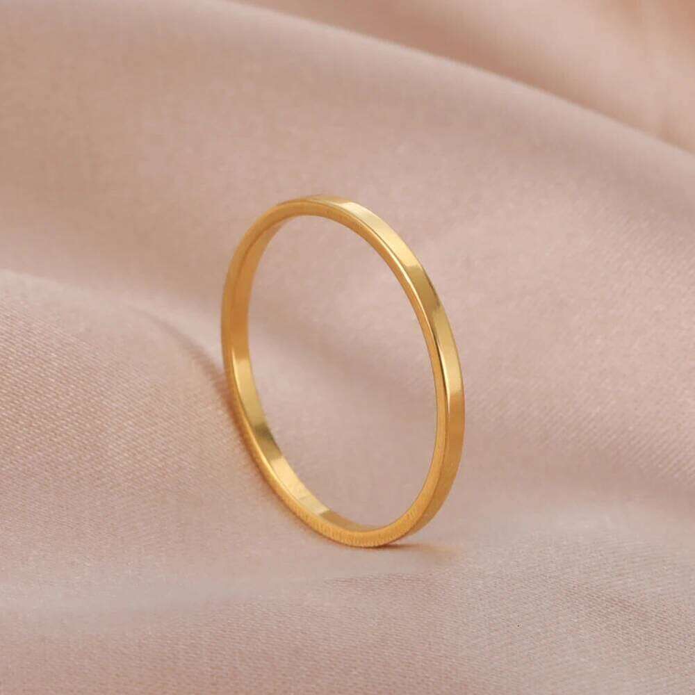 Skyrim Stainless Steel Minimalist Rings for Women Men Fashion Simple Finger Ring Anniversary Jewelry Gift Wholesale XJ260127