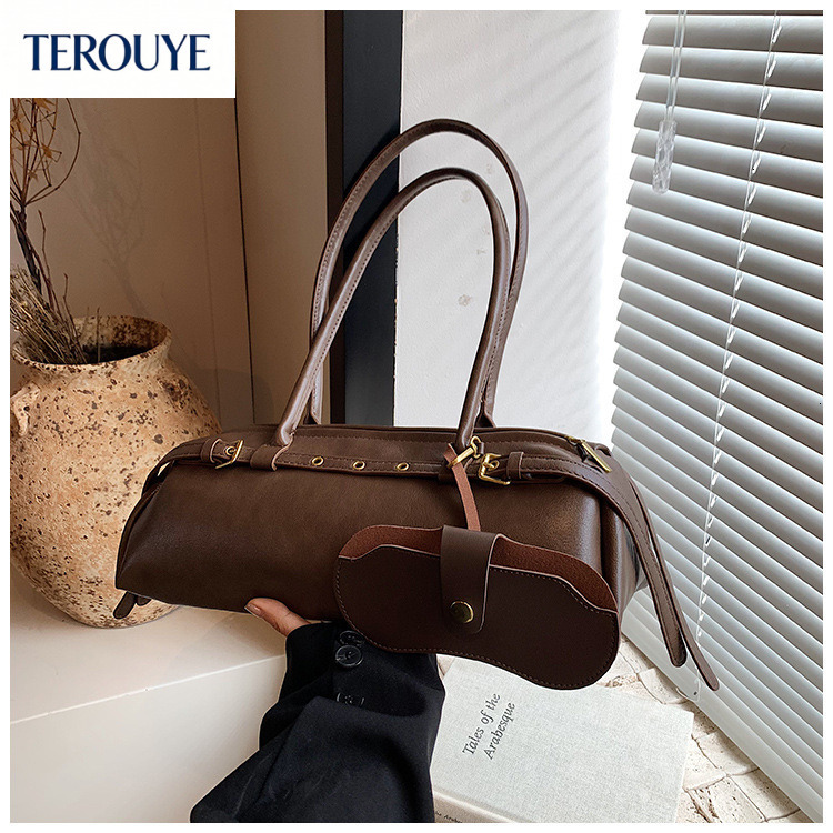 TEROUYE New Autumn/Winter French Style Light Luxury Retro Design Underarm Bag Trendy Versatile Design Large bag Capacity Women's Handbag