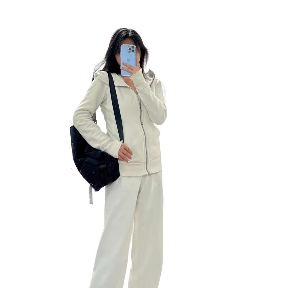 2026 Women's Same Style Diving Hoodie Autumn/Winter Wool Lined Slimming Casual Hoodie