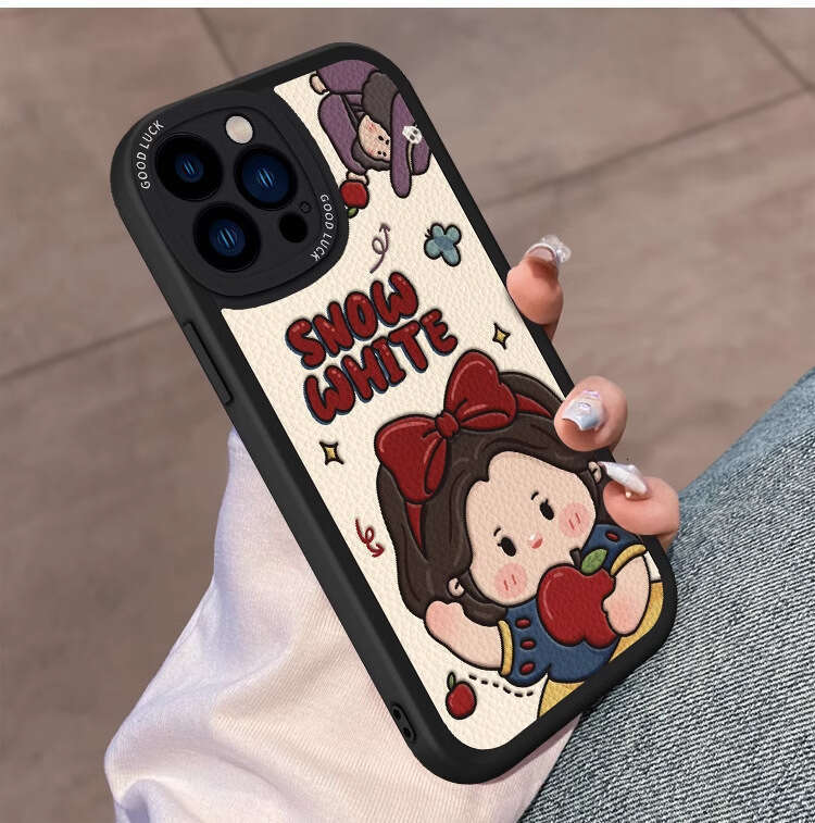 Apple 16 Pro Max Phone Case 15 Plus Painted 14 Lambskin 13 Snow White 12 Full Coverage 11 S260128