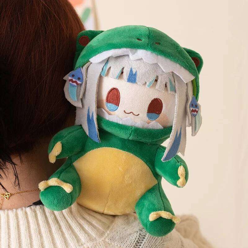 Lovely Ebi-chan Shrimp Hololive Gawr Gura Dino Plush Pendant Creative Cute Doll Birthday Gift Y260128