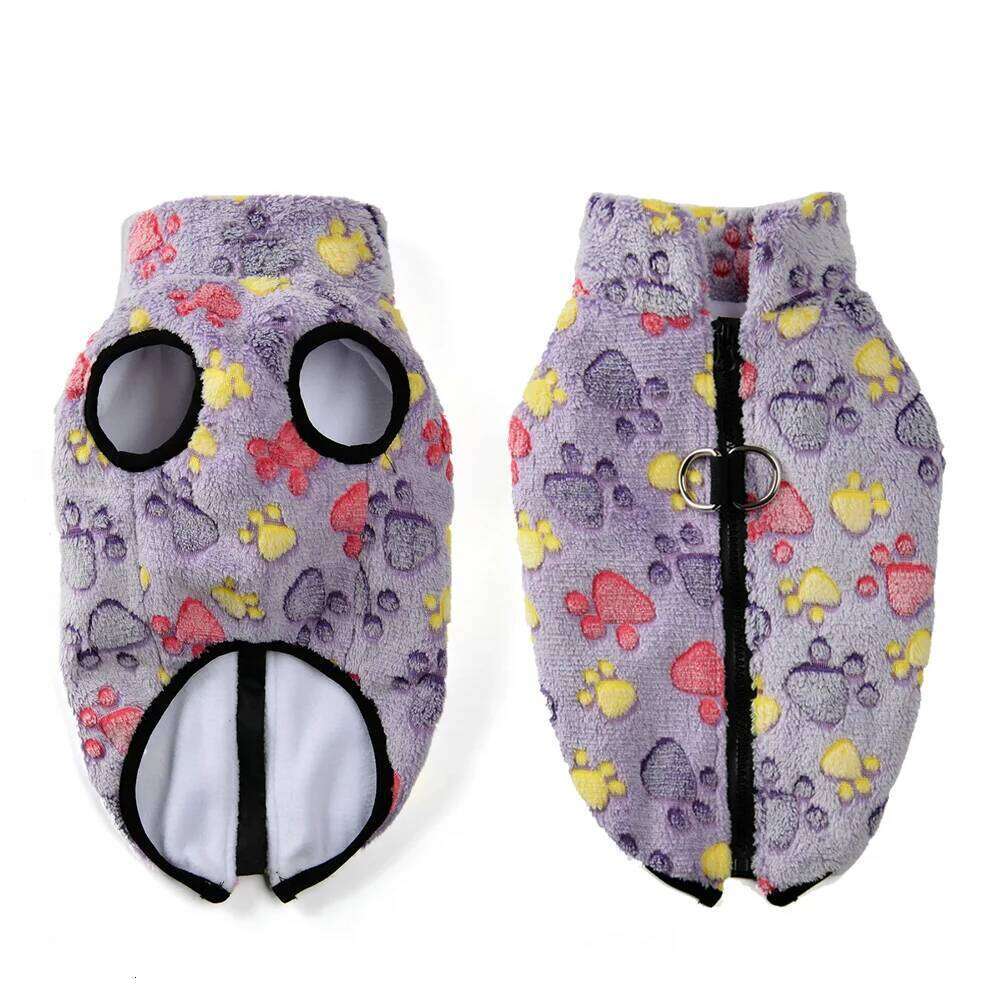 Autumn Winter Dog Clothes for Small Medium Dogs Cats Windproof Fleece Puppy Paw Jacket Coat Chihuahua Yorkshire Pug Pet Outfits XJ260127