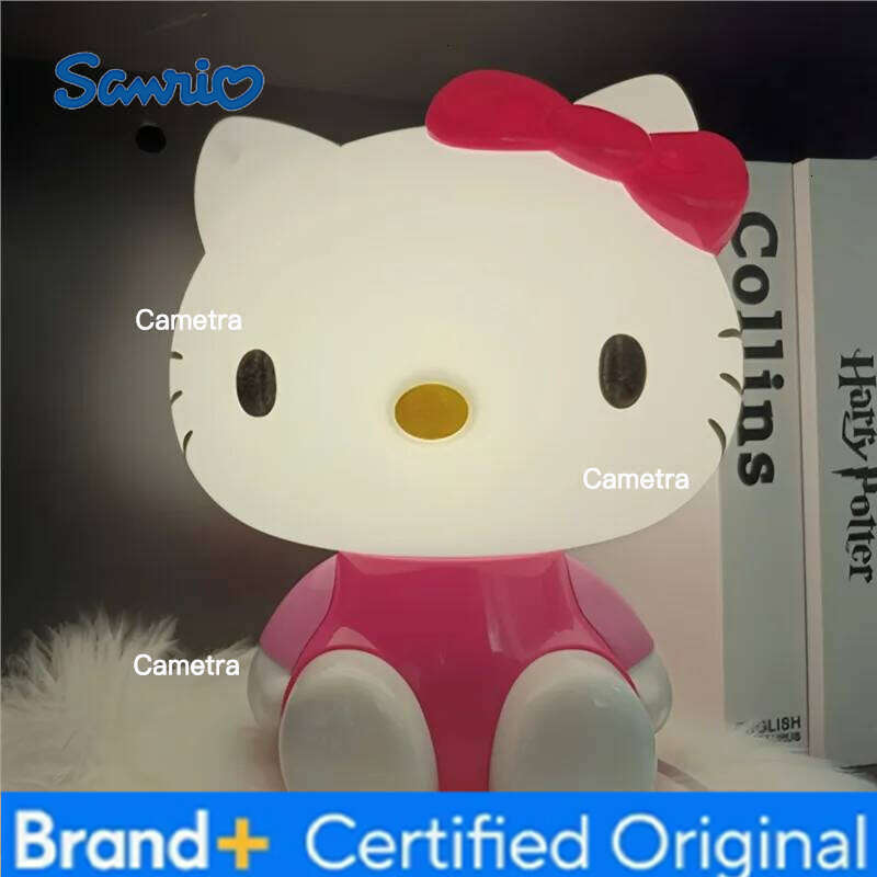 Sanrio Hello Kitty LED Night Light Cartoon Home Decor 220V Plug-in Bedroom Lamp H260128