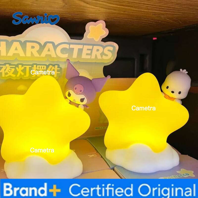 Sanrio Family Star Night Light My Melody Desktop Creative Ornament Pochacco Cute Decoration Kuromi Collection Toy Gift H260128