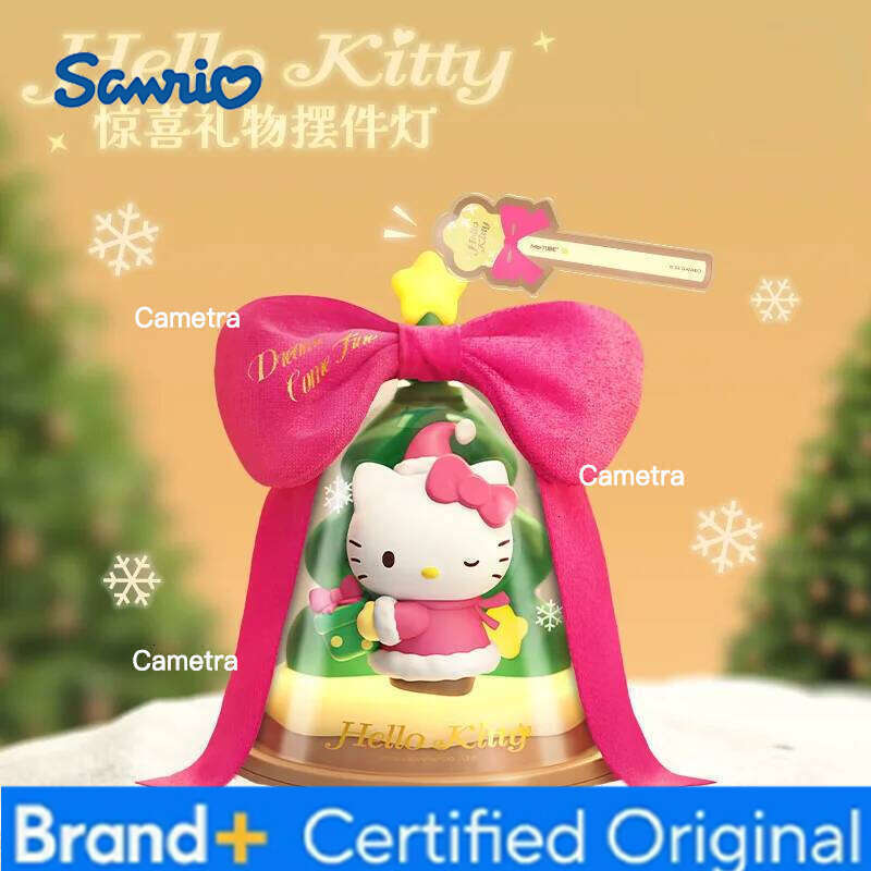 Sanrio Genuine Hello Kitty Christmas Tree Luminous Ornament - Kawaii Atmosphere Lamp, New Martube Girls Bedroom Decor Gift H2601281