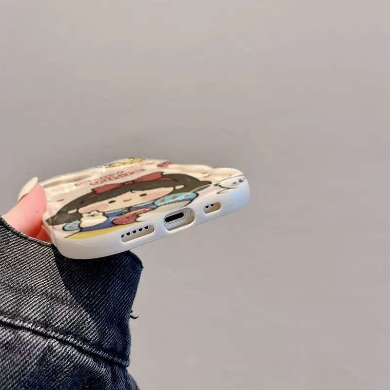 Snow White Compatible with Apple 16 Pro Max Phone Case 14 New Women's iPhone 15 Pro/13 Cream Texture 11 S260128