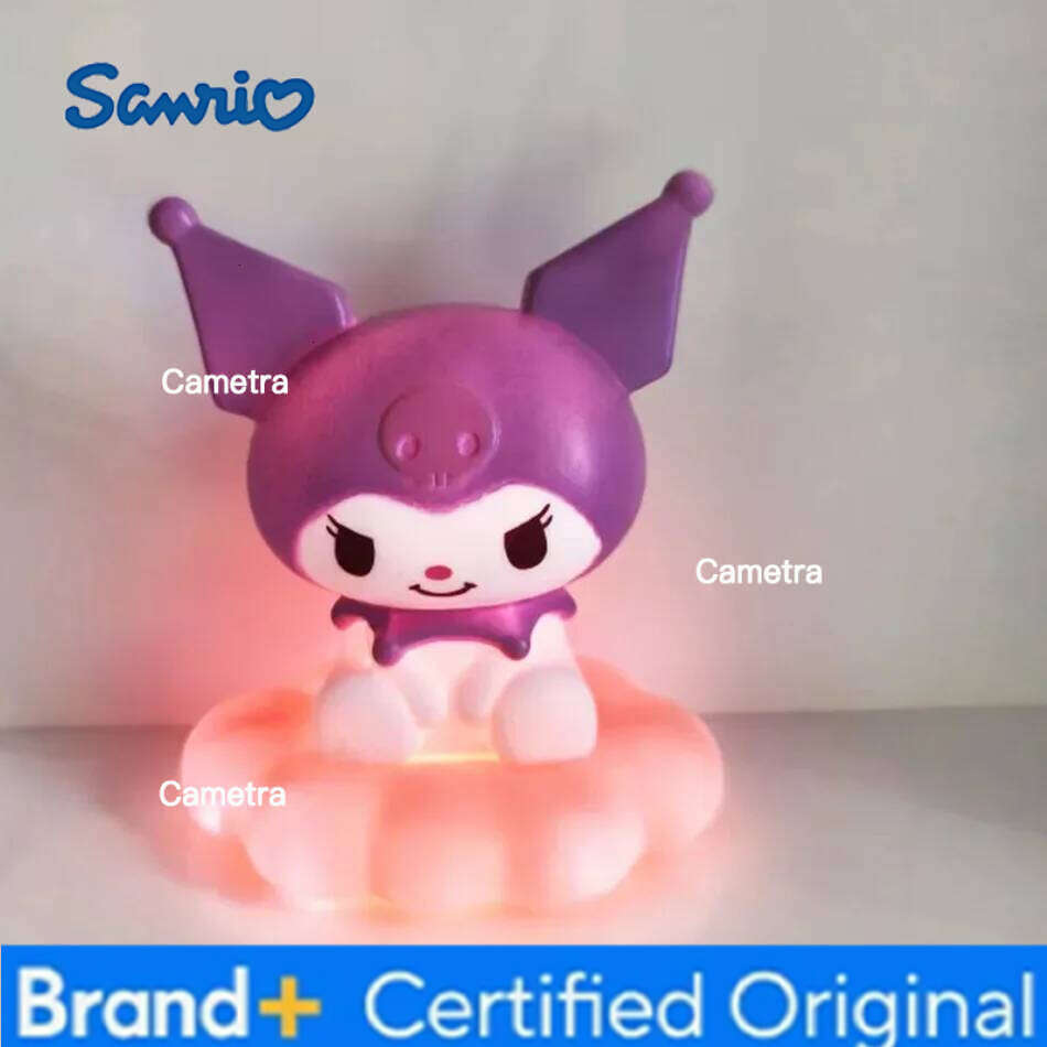 Sanrio Kawaii New Enamel Cloud Night Light: Cartoon Kuromi/Cinnamoroll/Pochacco Small Table Lamp Illuminating DecorationA H260128