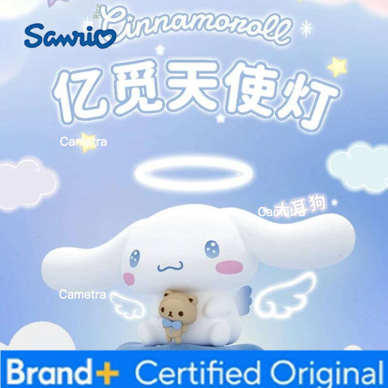 Sanrio Family Luminous Desktop Ornament Kawaii Cinnamoroll Atmosphere Lamp Anime Themed Gifts For Girls Toys Figure Collectible H2601281