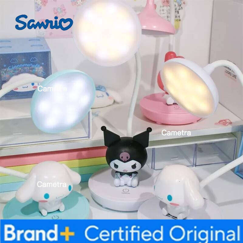 Sanrio Led Desk Lamp Desktop Study Writing Night Light Cute Bedroom Dormitory Bedside Eye Protection Creative Birthday Gift Girl H260128