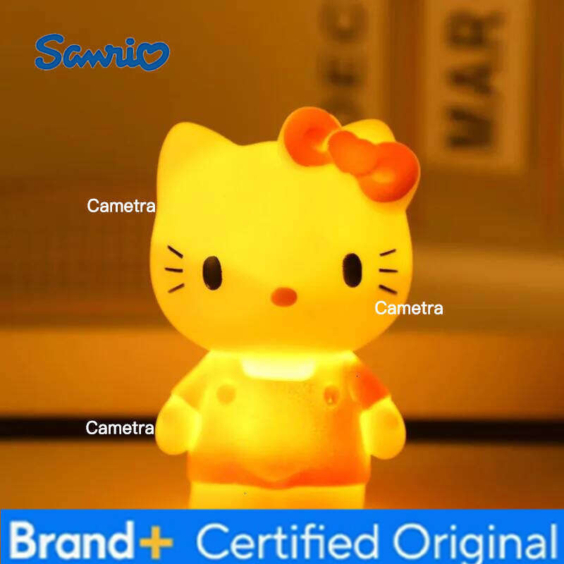 Sanrio Anime Hello Kitty My Melody Night Light Bedroom Lamp Action Figures Model Toy Collection Ornaments Decoration Kids Gifts H2601281