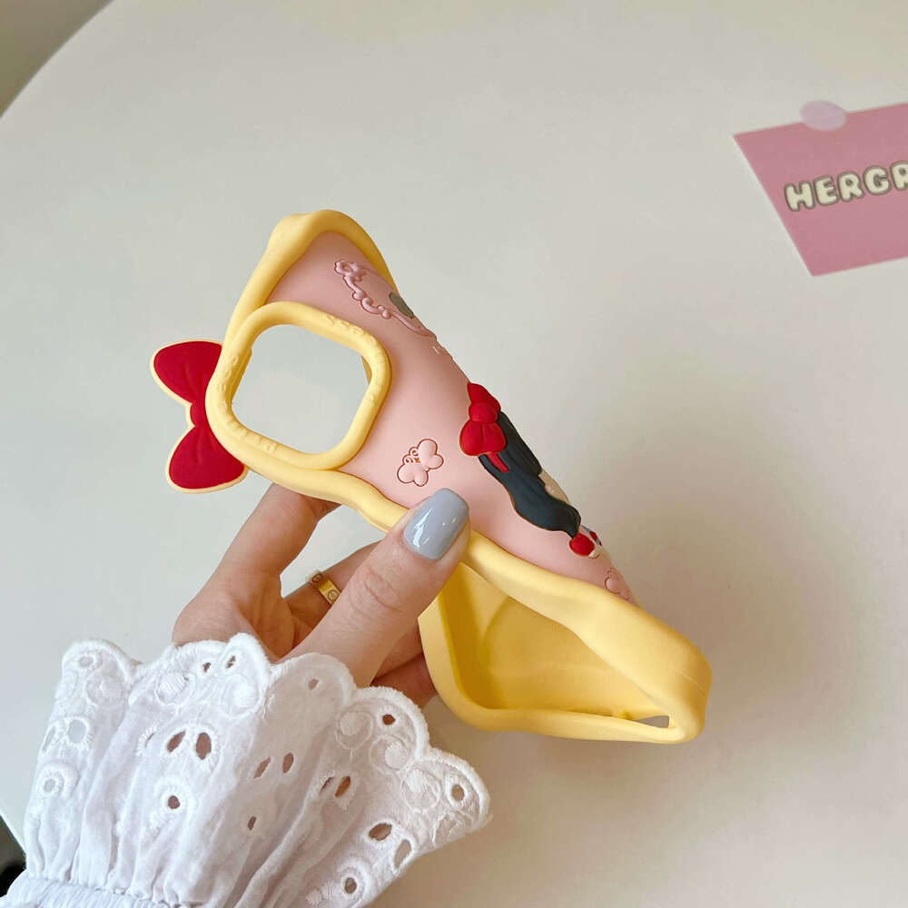 Cute Snow White Princess 3D Silicone Phone iPhone 13, Cartoon Soft Case for Apple 14, Shockproof S260128