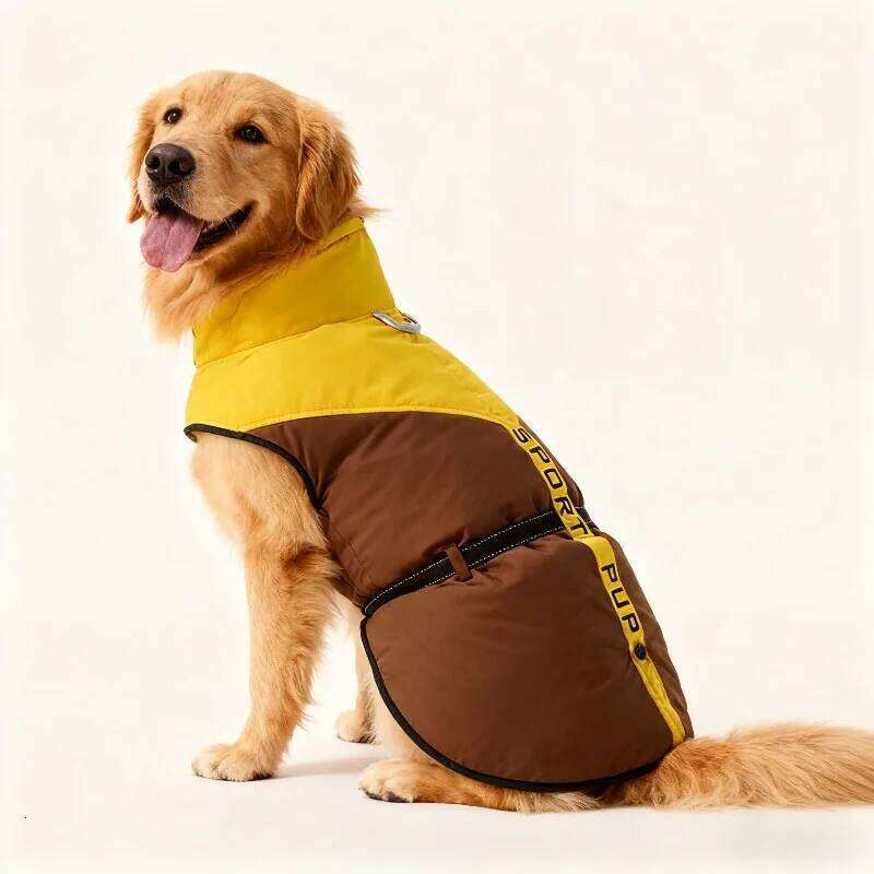 Winter Warm Dog Coat Large Dogs, Thicken Cold Weather Jacket for Golden Retriever,Samoyed, Border Collie and Medium Big Dogs XJ260127