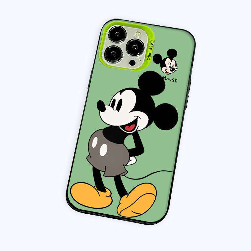 Cartoon Mickey Minnie for Apple 15 Plus Phone Case iPhone 14 Metal Buttons 13 Pro Max/X S260128