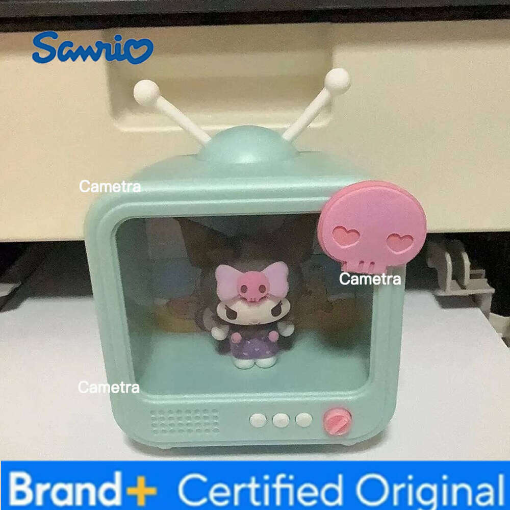Sanrio Hello Kitty Cute TV Channel Series Emit Light Ornament Bedroom Night New Personality Originality Modeling Lamp H260128