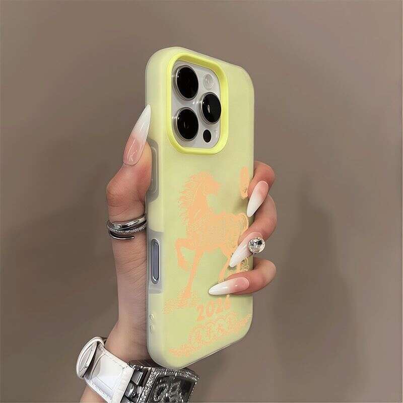 Year of the Auspicious Golden Horse for Apple 17 Pro Max iPhone 15 Creative 14 Internet Celebrity 13 Soft Case S260128
