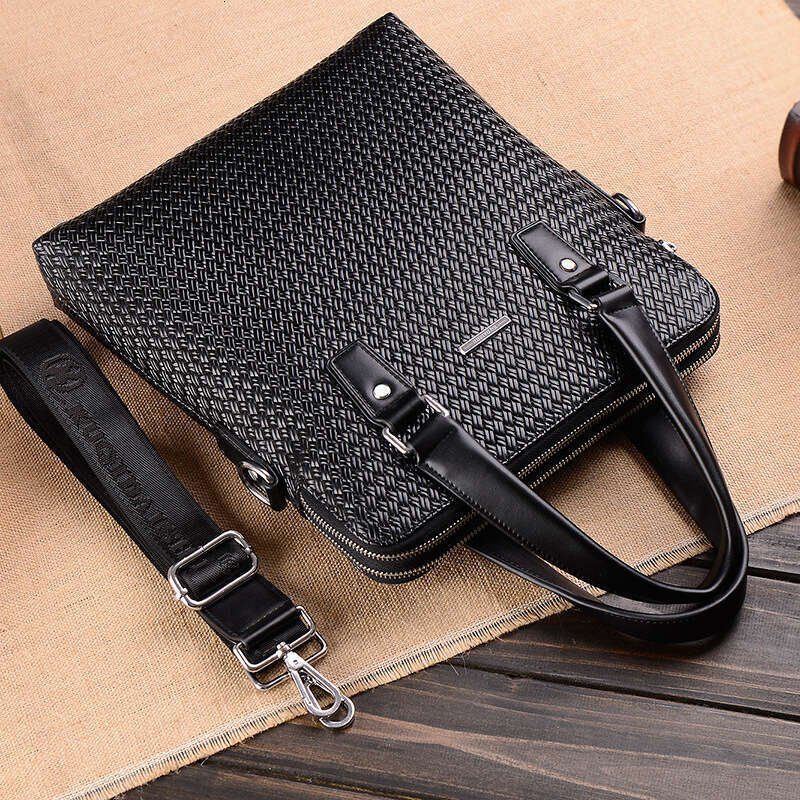 Luxury Shoulder Bags New Cool Kangaroo Woven Pattern Single Crossbody Genuine Leather Business Bag Men S Handbag Direct From Manufacturer SENYY