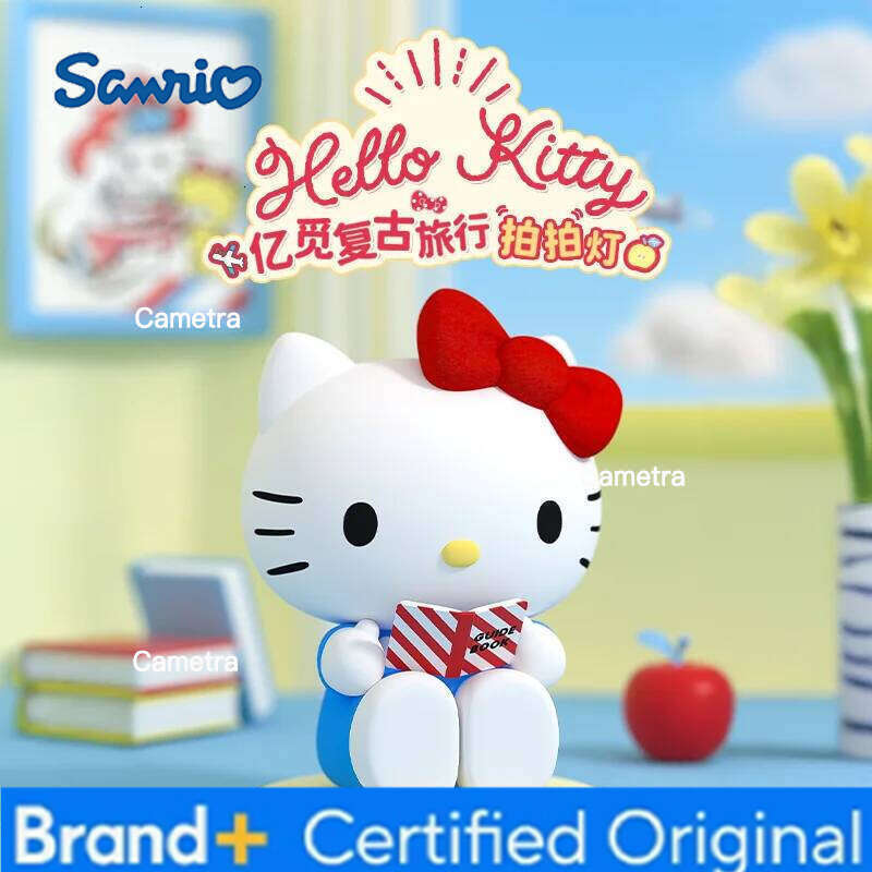 Sanrio 2026 New Bedroom Sleeping Nightlight Hellokitty Cute Ornaments Mysterious Trend Toy Doll Model Figure Girl Birthday Gift H260128