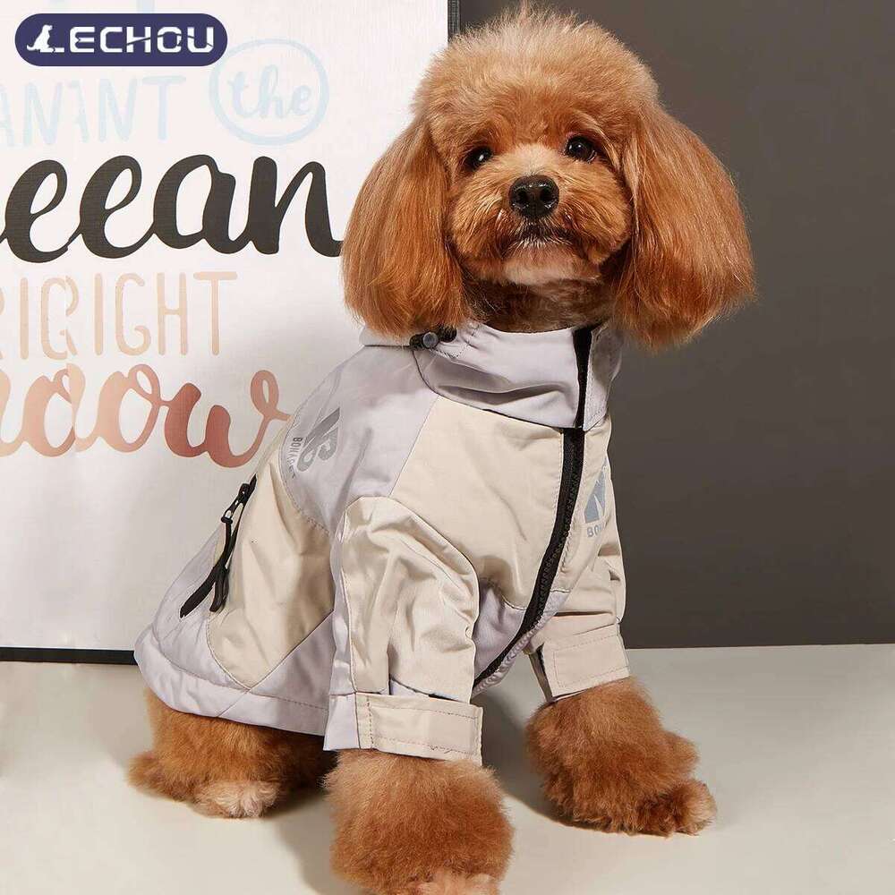 Fashion Winter Dog Jacket Waterproof Pet Raincoat Thick Fleece Warm Large Dogs Clothes Windproof Coat French Bulldog Chihuahua XJ260127