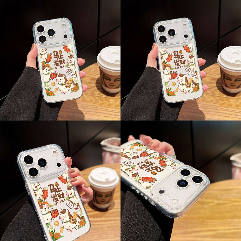 Year of the Horse Prosperity Suitable for Apple 17 Pro Max Phone iPhone 16 New Model 15 Full Coverage 13 Soft Case 12/X S260128 edd
