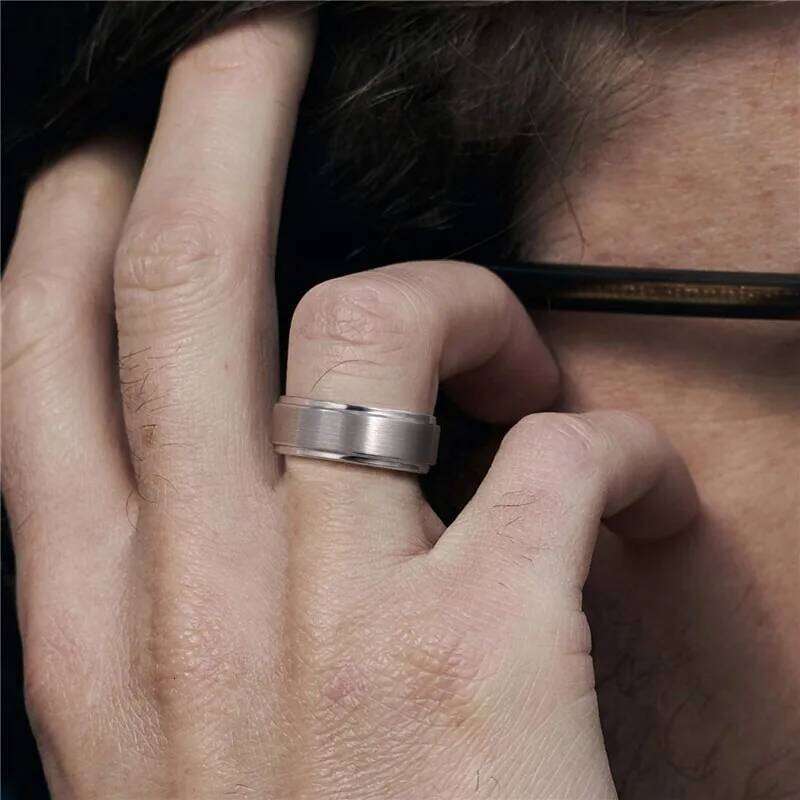 Tigrade 6/8mm Tungsten Carbide Ring Men Silver/Black/Gold Color Brushed Wedding Band Male Engagement Rings For Women bague XJ260127