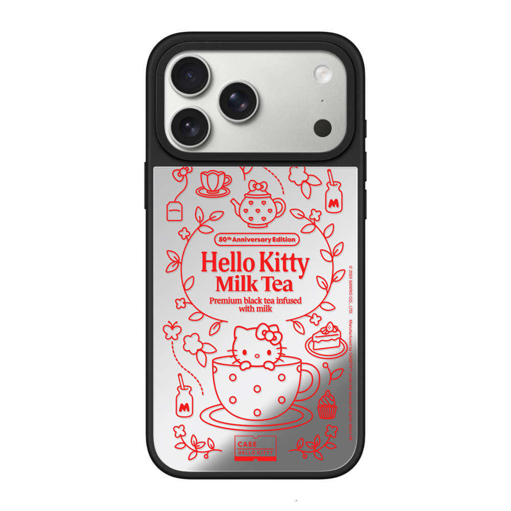 Magnetic Phone Case for Apple 17 Mirror Hello Kitty 50th Anniversary Celebration Compatible with iPhone 16 Pro Cartoon C Family S260128