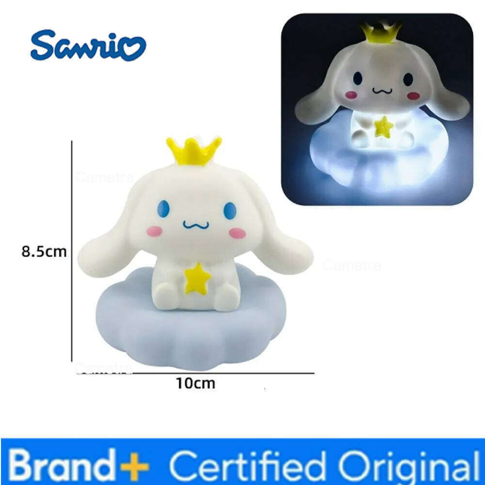 Sanrio Cinnamon Roll and Kuromi light ball figurine, cute cartoon nightlight, atmosphere lamp, internet-famous bedside lamp H260128