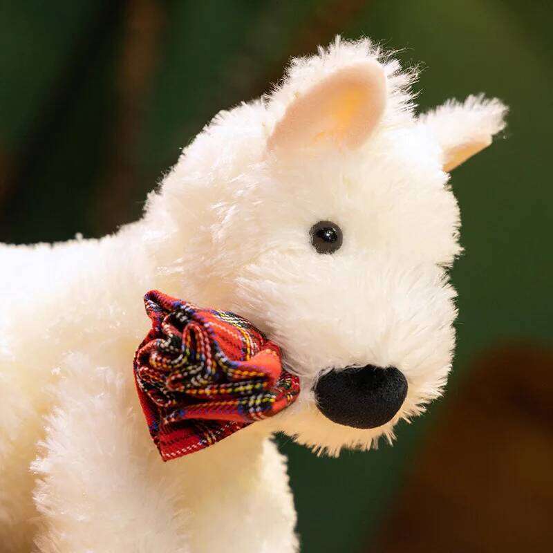 British Rose West Plush Toy Valentine's Day Creative Gift Scrawled Highland Dog Doll Y260128